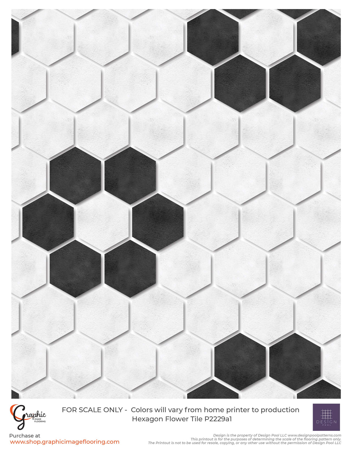 Hexagon Flower Tile Pattern (P2229)