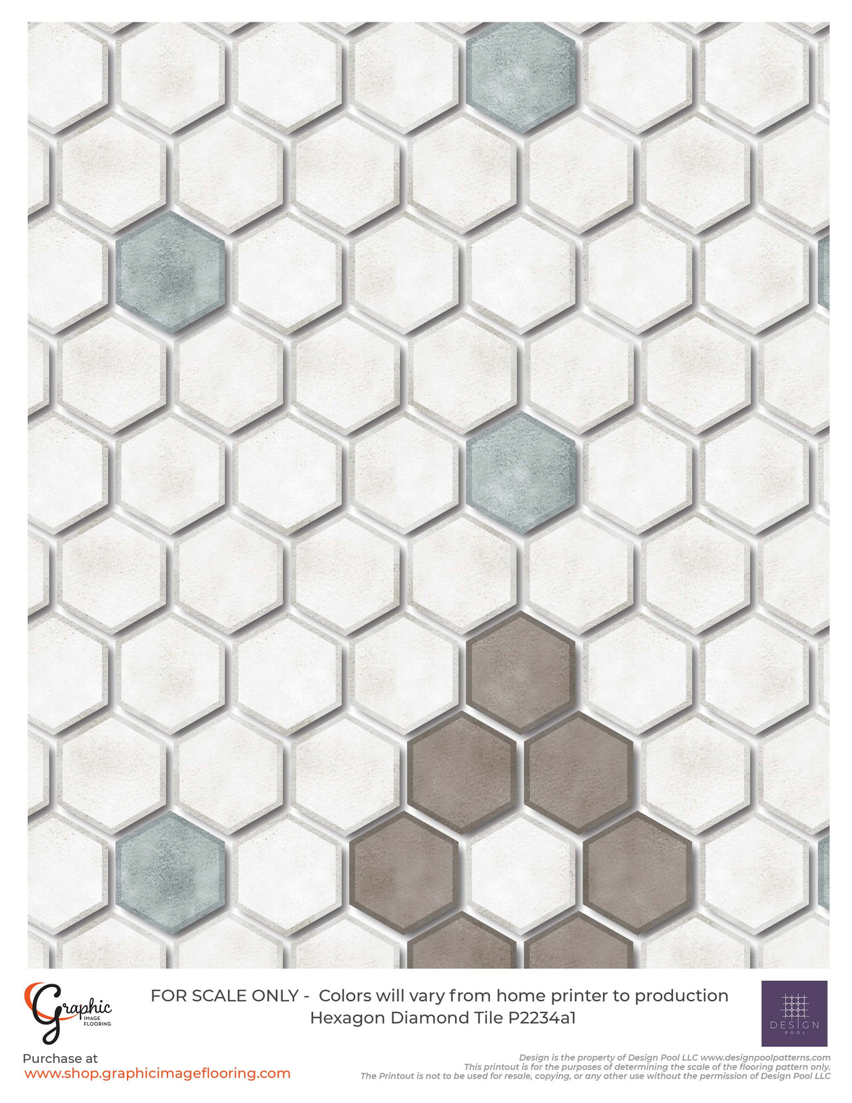 Hexagon Diamond Tile Pattern (P2234)