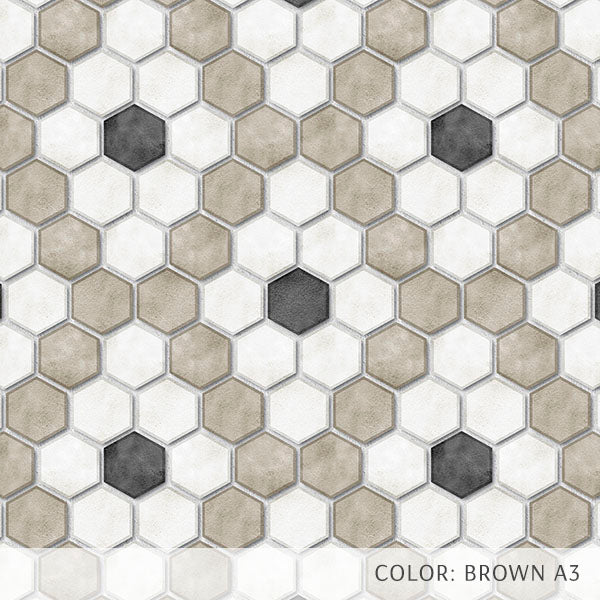 Hexagon Diamond Dot Tile Pattern (P2237)