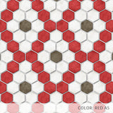 Hexagon Diamond Dot Tile Pattern (P2237)