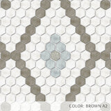 Hexagon Double Diamond Tile Pattern (P2242)