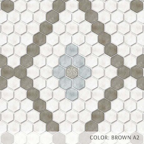 Hexagon Double Diamond Tile Pattern (P2242)