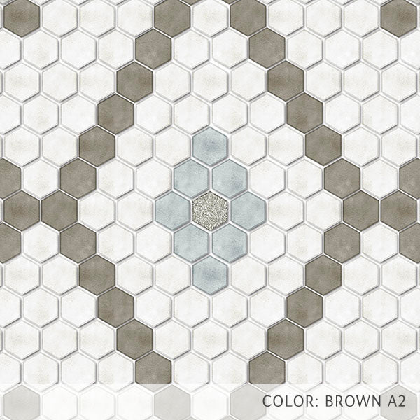 Hexagon Double Diamond Tile Pattern (P2242)