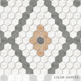 Hexagon Double Diamond Tile Pattern (P2242)