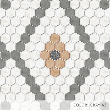 Hexagon Double Diamond Tile Pattern (P2242)