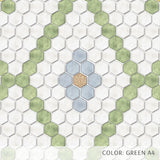 Hexagon Double Diamond Tile Pattern (P2242)