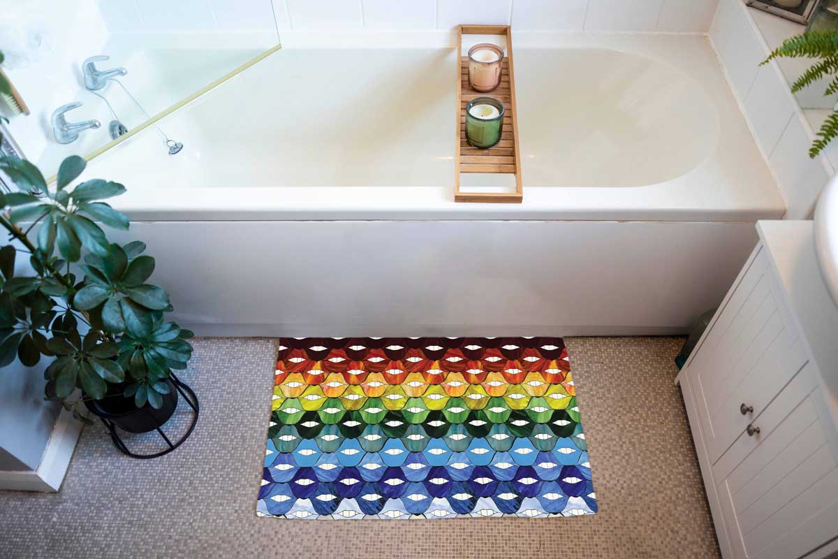 Rainbow Lips Mats