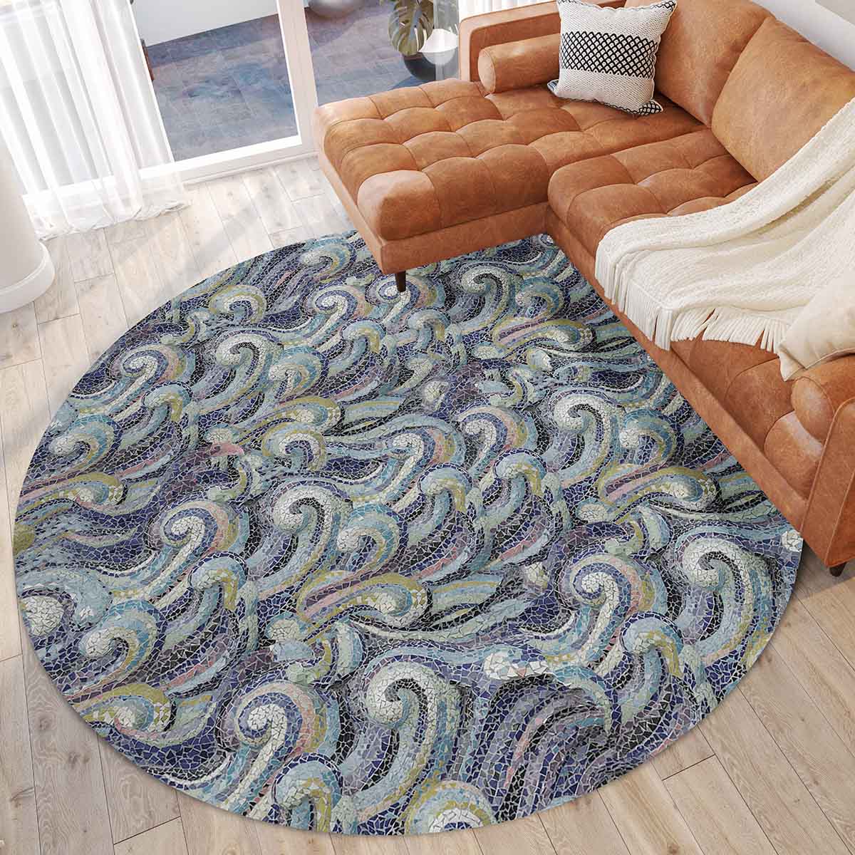 Seabreeze Ink Chenille Rug (SZ14)