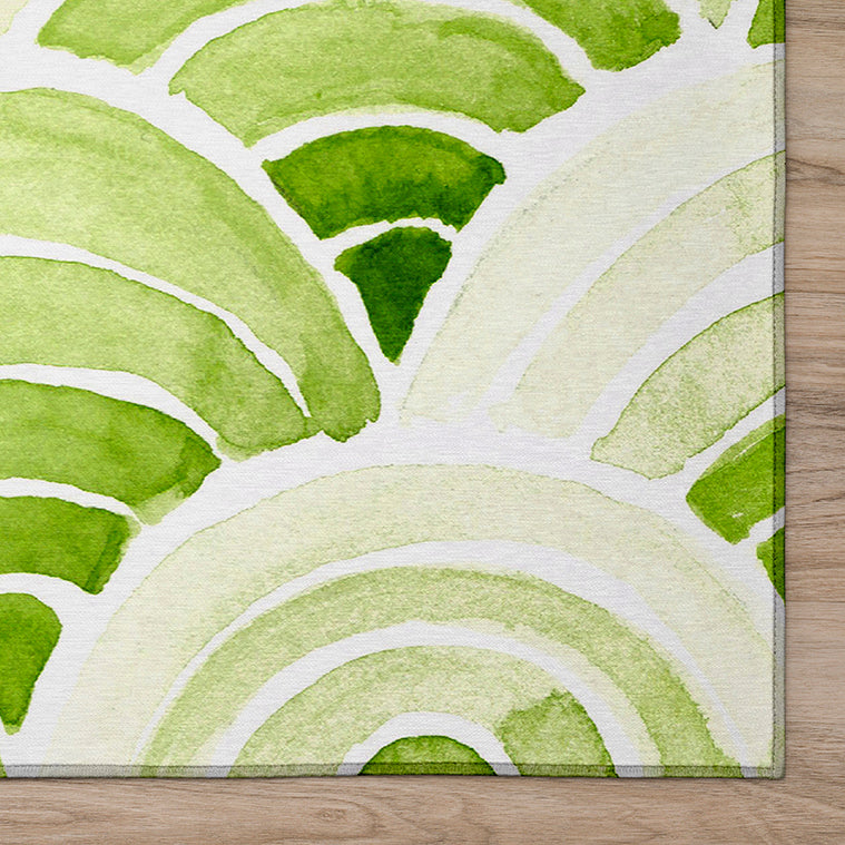 Seabreeze Lime Chenille Rug (SZ5)