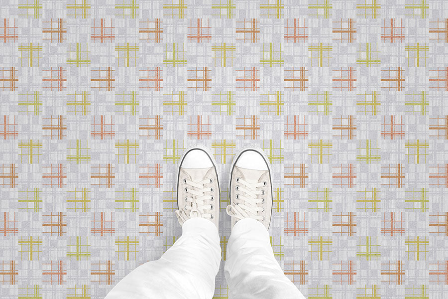 Plaid Check (P454) Custom Printed Vinyl Flooring Design