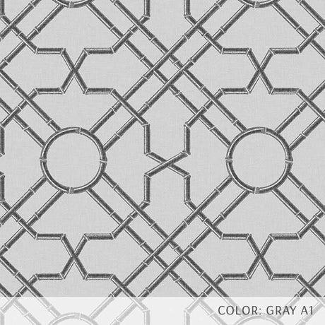 Bamboo Garden Trellis (P1225) Custom Printed Vinyl Flooring Design