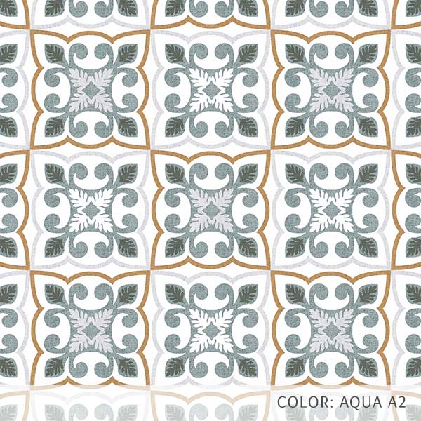 Azulejo (P1382) Custom Printed Vinyl Flooring Design