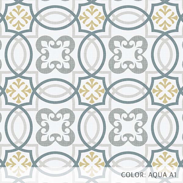 Mosaic Tile (P1386) Custom Printed Vinyl Flooring Design