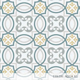 Mosaic Tile (P1386) Custom Printed Vinyl Flooring Design