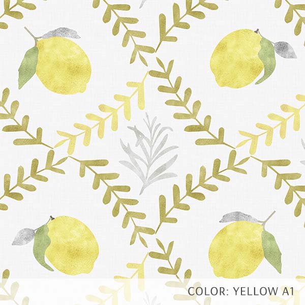 Lemon Tile (P1387) Custom Printed Vinyl Flooring Design