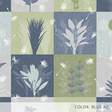 Botanical Squares (P1402) Custom Printed Vinyl Flooring Design