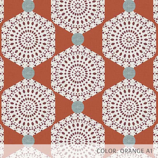 Lace Hexagon (P1564) Custom Printed Vinyl Flooring Design