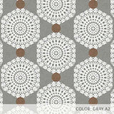 Lace Hexagon (P1564) Custom Printed Vinyl Flooring Design