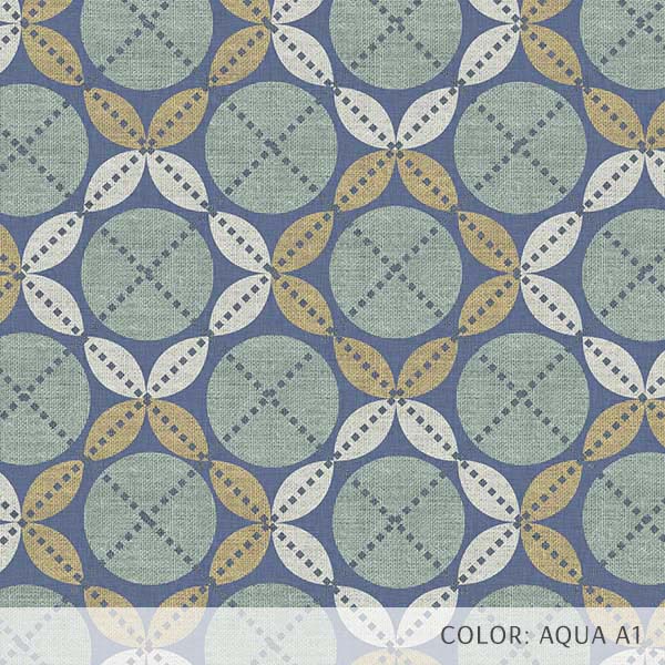 Leaf Ensconced Circle (P1639) Custom Printed Vinyl Flooring Design