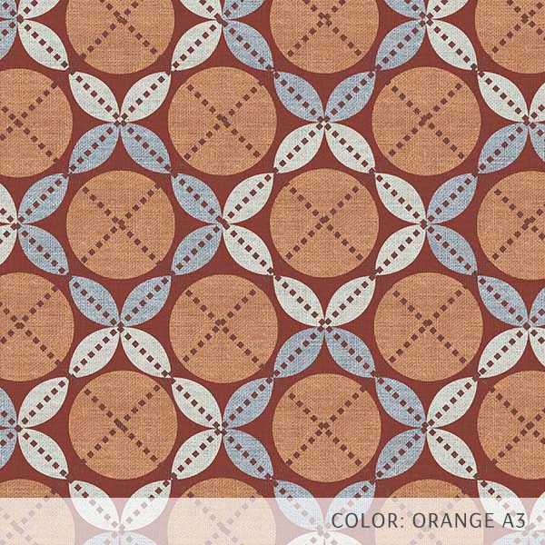 Leaf Ensconced Circle (P1639) Custom Printed Vinyl Flooring Design