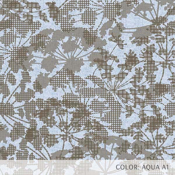 Floral Plaid (P1647) Custom Printed Vinyl Flooring Design