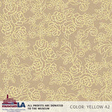 Floral Outline Museum LA (P1671) Custom Printed Vinyl Flooring Design