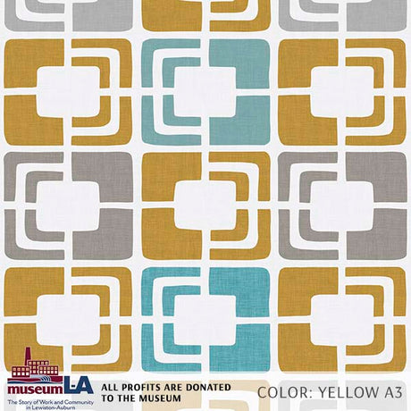 Retro Rectangles Museum LA (P1677) Custom Printed Vinyl Flooring Design