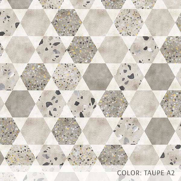 Honeycomb Terrazzo (P1709) Custom Printed Vinyl Flooring Design