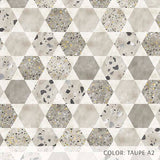 Honeycomb Terrazzo (P1709) Custom Printed Vinyl Flooring Design