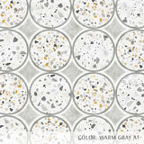 Terrazzo Circles (P1711) Custom Printed Vinyl Flooring Design