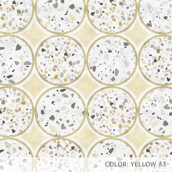 Terrazzo Circles (P1711) Custom Printed Vinyl Flooring Design