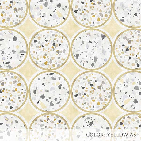 Terrazzo Circles (P1711) Custom Printed Vinyl Flooring Design