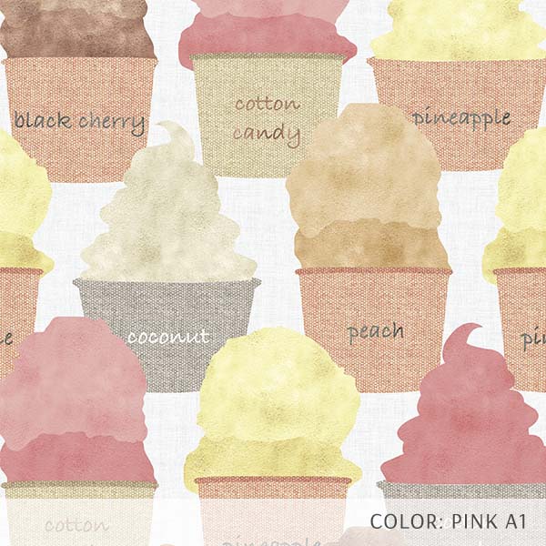 Ice Cream (P1849) Custom Printed Vinyl Flooring Design