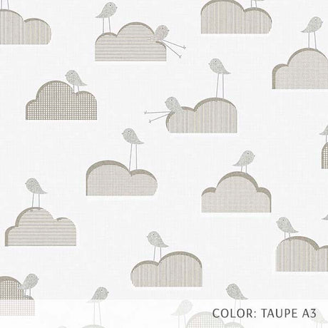 Birds on Clouds (P215) Custom Printed Vinyl Flooring Design