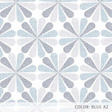 Floral Starburst (P262) Custom Printed Vinyl Flooring Design