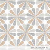 Floral Starburst (P262) Custom Printed Vinyl Flooring Design