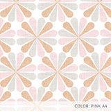 Floral Starburst (P262) Custom Printed Vinyl Flooring Design