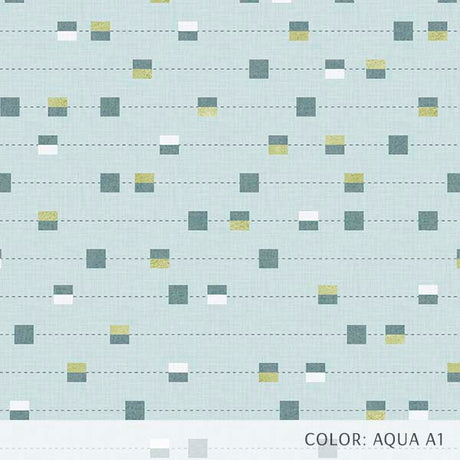 Stitched Stripe with Squares (P319) Custom Printed Vinyl Flooring Design