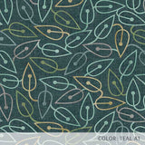 Geometric Tossed Leaves (P386) Custom Printed Vinyl Flooring Design