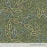 Geometric Tossed Leaves (P386) Custom Printed Vinyl Flooring Design