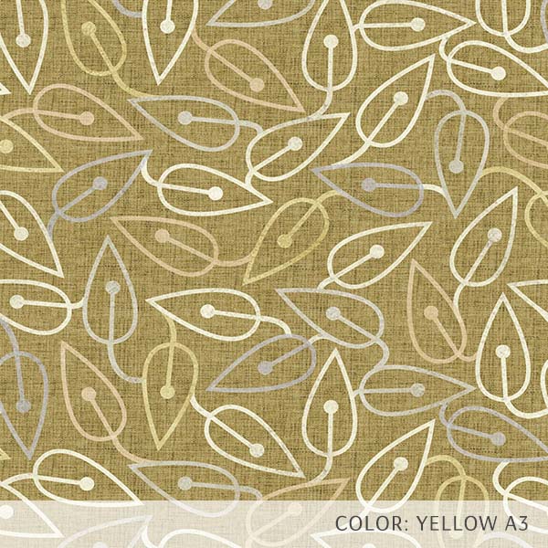 Geometric Tossed Leaves (P386) Custom Printed Vinyl Flooring Design