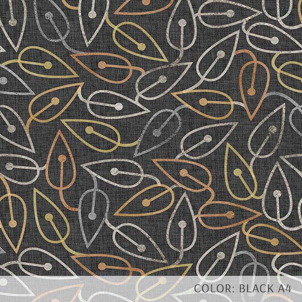 Geometric Tossed Leaves (P386) Custom Printed Vinyl Flooring Design