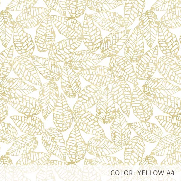 Block Printed Leaves (P392) Custom Printed Vinyl Flooring Design