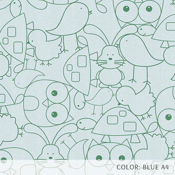 Cute Critters (P394) Custom Printed Vinyl Flooring Design