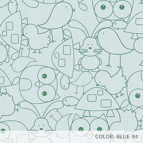 Cute Critters (P394) Custom Printed Vinyl Flooring Design