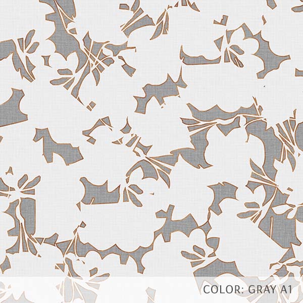 Modern Floral Outline (P40) Custom Printed Vinyl Flooring Design