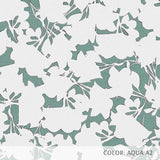 Modern Floral Outline (P40) Custom Printed Vinyl Flooring Design