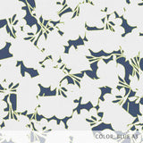 Modern Floral Outline (P40) Custom Printed Vinyl Flooring Design