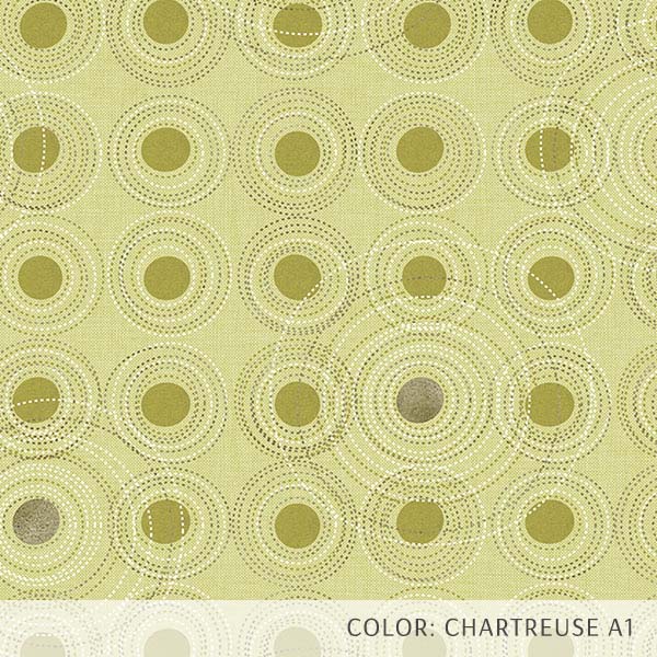 Stitched Circles (P440) Custom Printed Vinyl Flooring Design