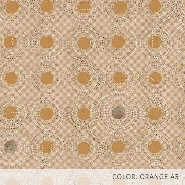 Stitched Circles (P440) Custom Printed Vinyl Flooring Design